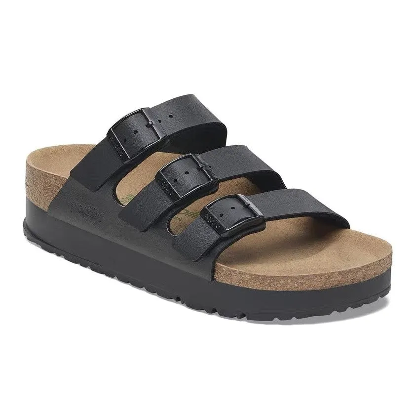 Women's Papillio Florida Flex Platform Birko-Flor 1029737 Color: Black