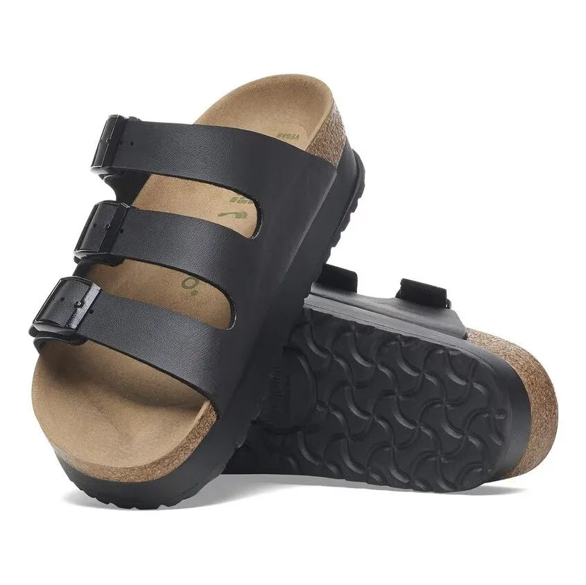 Women's Papillio Florida Flex Platform Birko-Flor 1029737 Color: Black