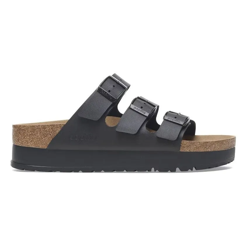 Women's Papillio Florida Flex Platform Birko-Flor 1029737 Color: Black