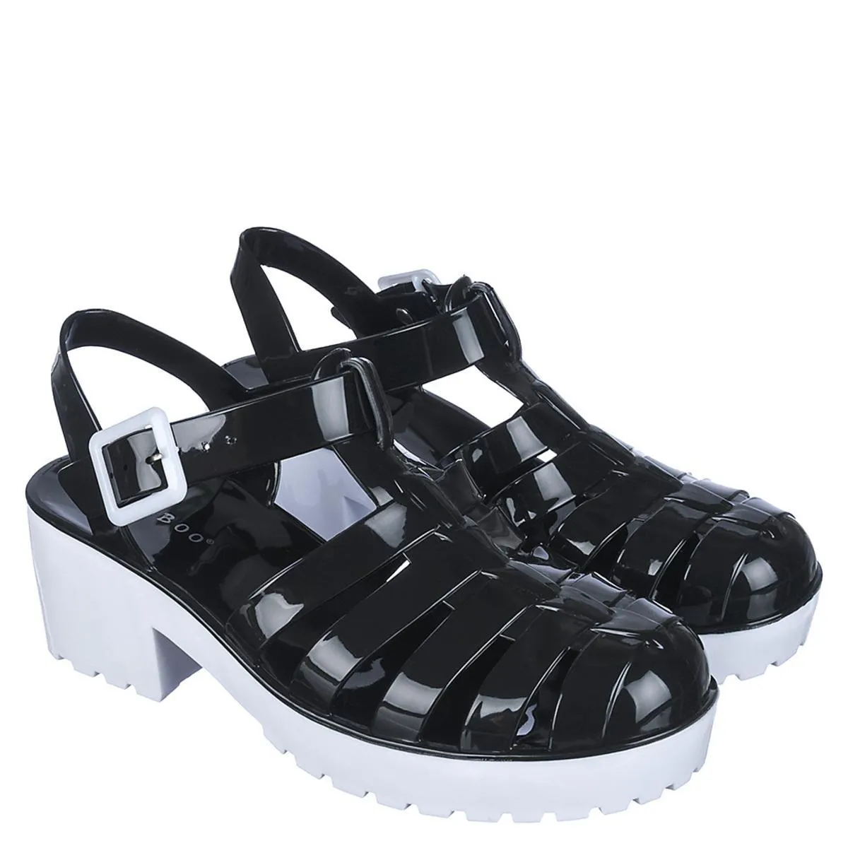 Women's Strawberry-01 Low Heel Jelly Sandal