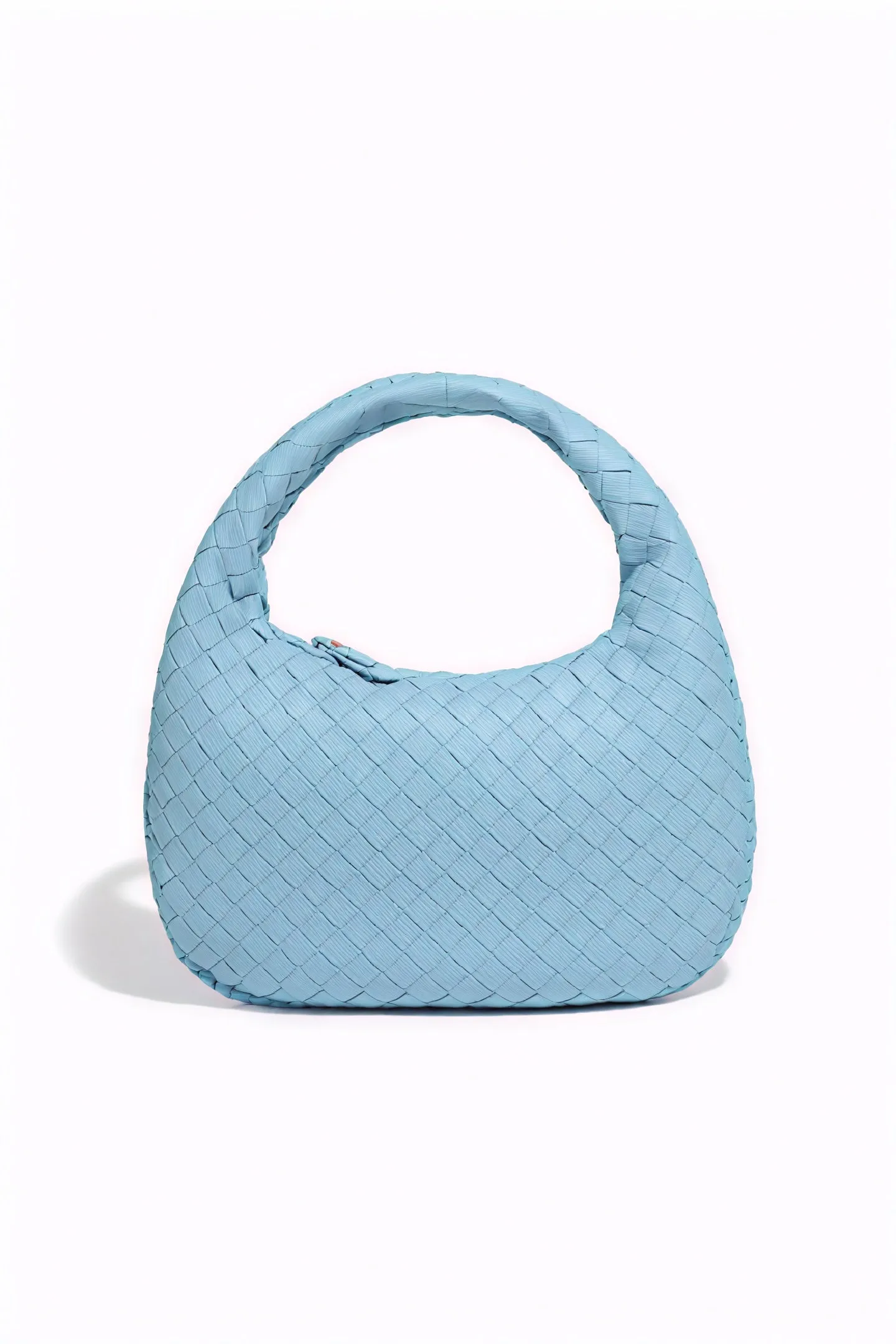Woven Crescent Shoulder Bag
