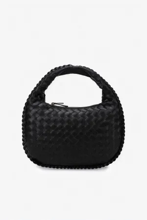 Woven Crescent Shoulder Bag