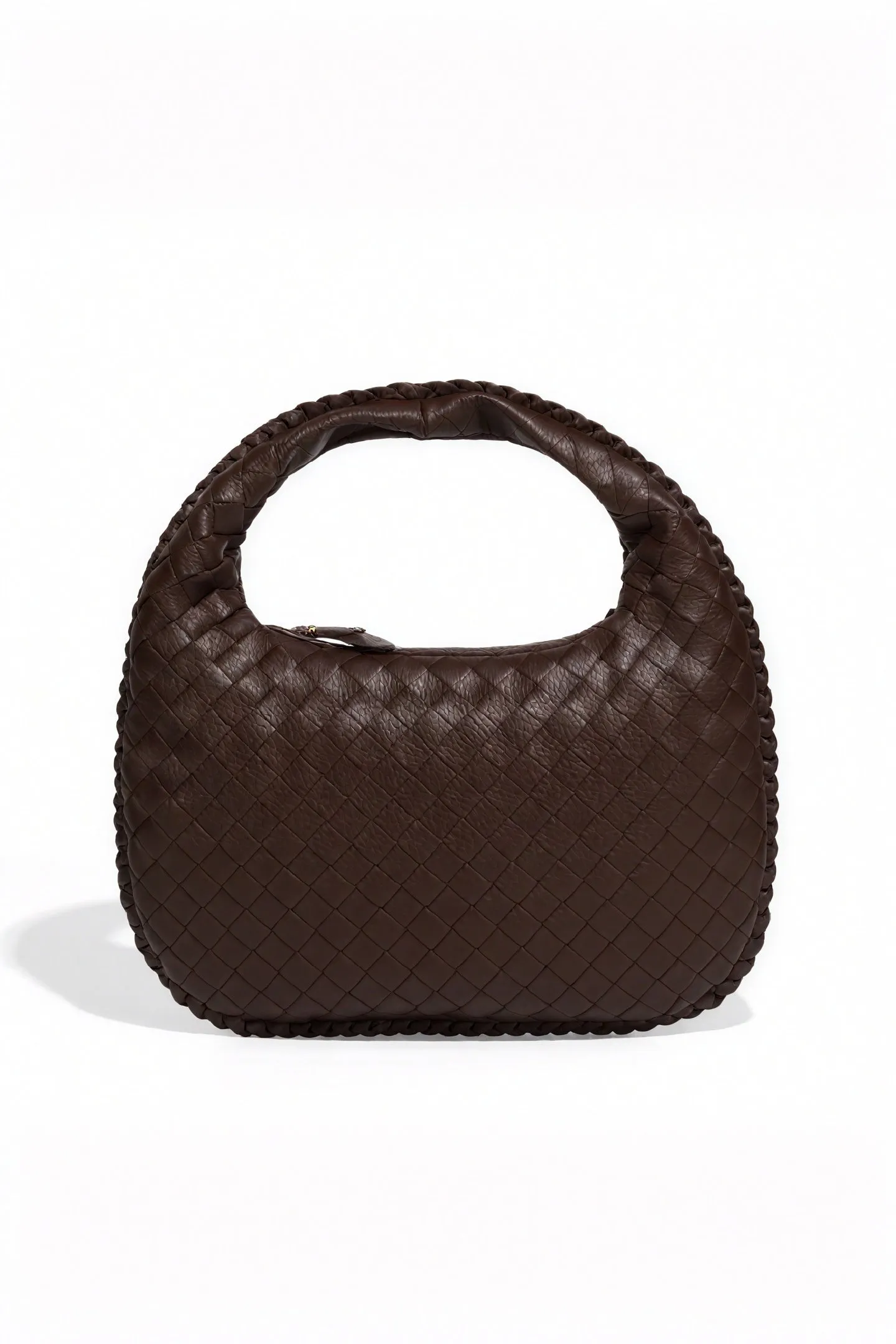 Woven Crescent Shoulder Bag