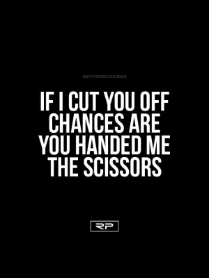 You Handed Me The Scissors - 18x24 Poster
