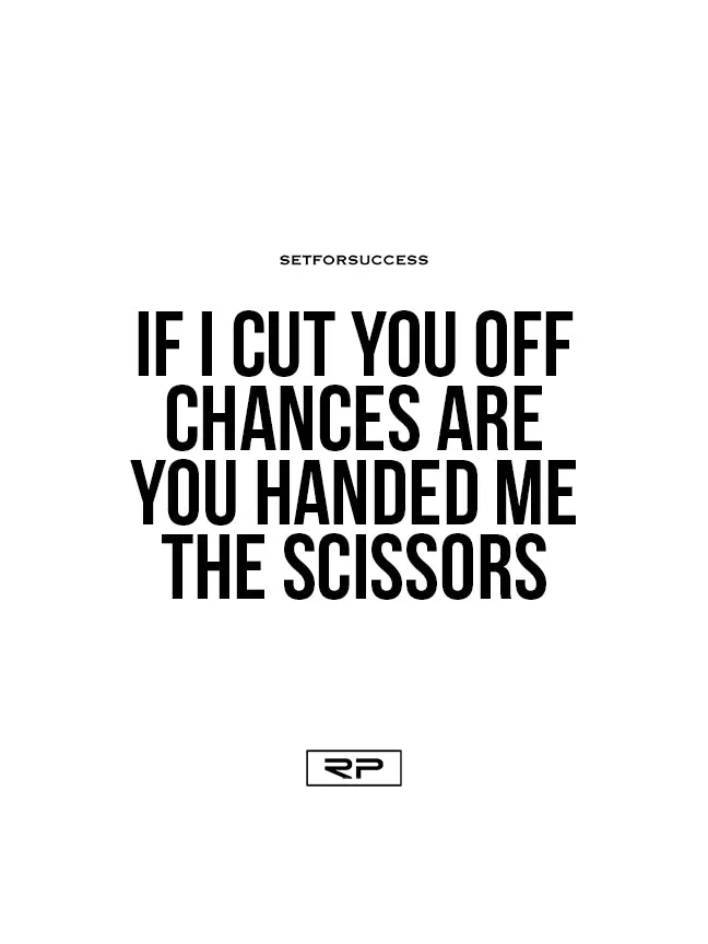 You Handed Me The Scissors - 18x24 Poster